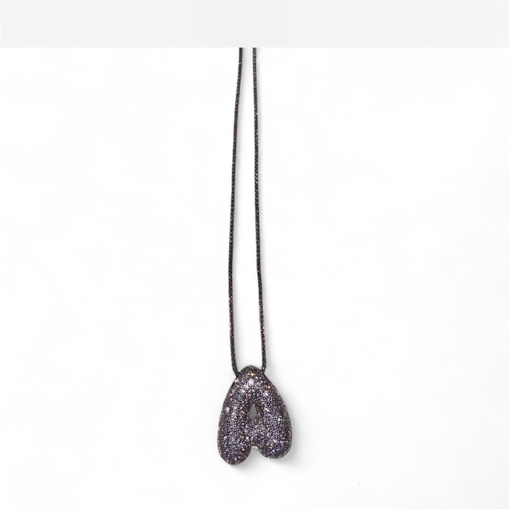 Bubble letter necklace